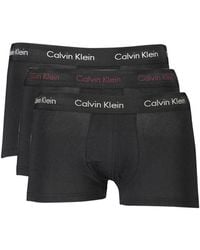 Calvin Klein - Low Rise Trunk 3pk 0000u2664g Boxers,b- White - Lyst