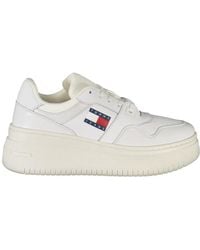 Tommy Hilfiger - White Leather Sneaker - Lyst