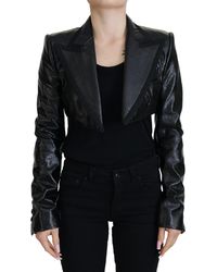 Dolce & Gabbana - Elegant Cropped Designer Jacket - Lyst