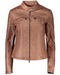 Desigual - Brown Polyester S Jacket - Lyst