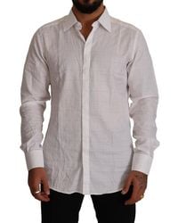 Dolce & Gabbana - Elegant Cotton Dress Shirt - Lyst