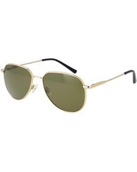 Serengeti - Gold Plastic Sunglasses - Lyst