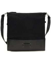 Maison Margiela - Black Calf Leather Bos Taurus Shoulder Bag - Lyst