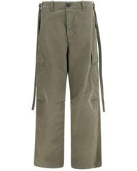 Fendi - Bicolor Cotton Cargo Pants - Lyst