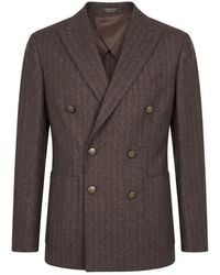 Peserico - Brown Wool Men Jacket - Lyst