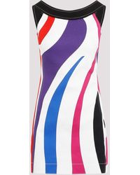 Emilio Pucci - Multicolor Cotton Mini Dress - Lyst
