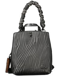 Desigual - Black Polyurethane Mini Backpack - Lyst