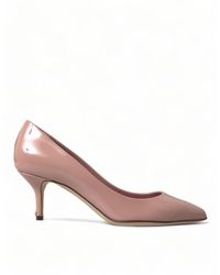 Dolce & Gabbana - Pink Patent Leather Pumps Heels Shoes - Lyst