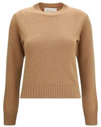 Ami Paris - Brown Wool Oves Aries Sweatshirt - Lyst