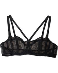 Dolce & Gabbana - Floral Lace Nylon Balconcino Bra Underwear - Lyst