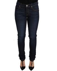 Versace Jeans Couture - Elegant Low Waist Skinny Designer Jeans - Lyst
