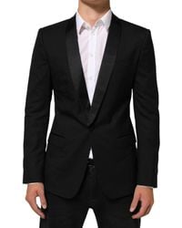 Dolce & Gabbana - Martini 1 Button Suit Jacket Blazer Pl+Se+Wv - Lyst