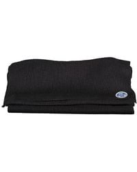 North Sails - Black Cotton Men Scarf - Lyst