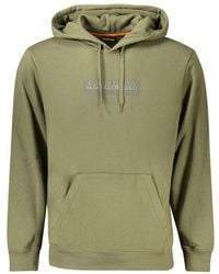 Napapijri - Green Cotton Men's Sweatshirt - Lyst