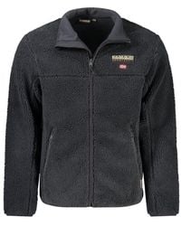 Napapijri - Borg Fleece Jacket Zipup High Neck - Lyst