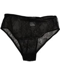 Dolce & Gabbana - Nylon Stretch High Waist Panty Underwear - Lyst