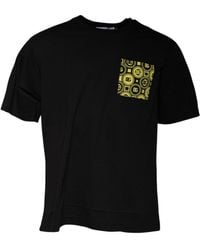 Dolce & Gabbana - Cotton Jersey Tshirt Dg Pocket - Lyst