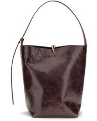 Benedetta Bruzziches - Bordeaux Calf Leather Bos Taurus Shoulder Bag - Lyst