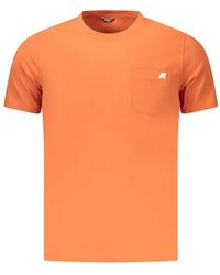 K-Way - Orange Cotton Men's T-shirt - S - Lyst