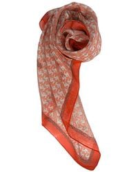 Borbonese - Red Silk Scarf - Lyst