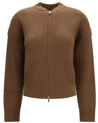 Max Mara - Brown Wool Oves Aries Cardigan - Lyst