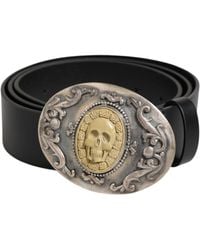 Dolce & Gabbana - Skull Buckle Belt - Lyst