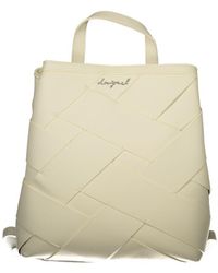 Desigual - Bianco Poliuretano Female Mini Backpack - Lyst