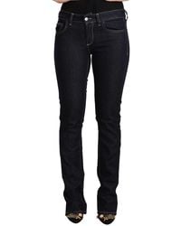 Gianfranco Ferré - Black Cotton Stretch Low Waist Skinny Denim Jeans - Lyst