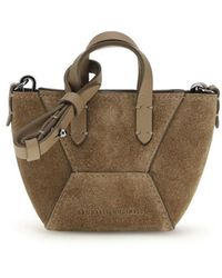 Brunello Cucinelli - Brown Calf Leather Bos Taurus Shoulder Bag - Lyst