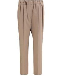 Brunello Cucinelli - Beige Cotton Casual Pants - Lyst