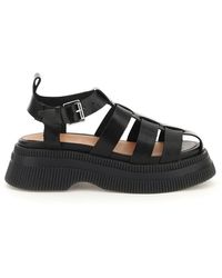 ganni fisherman sandals