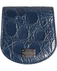 Dolce & Gabbana - Blue Exotic Skin Coin Condom Case Holder Pocket Wallet - Lyst