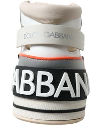 Dolce & Gabbana - Multicolor Leather High Top Sneakers Shoes - Lyst