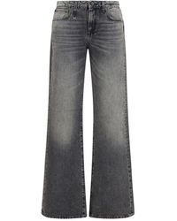 R13 - Gray Cotton Straight - Lyst