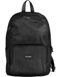 Calvin Klein - Black Polyester Men Backpack - Lyst