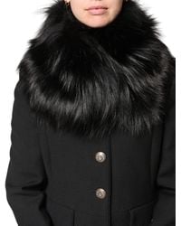 Dolce & Gabbana - Fur Shoulder Collar Wrap Shawl Scarf - Lyst