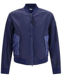 C.P. Company - Blue Polyamide Bomber - Lyst