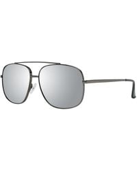 Guess - Gray Metal Sunglasses - Lyst