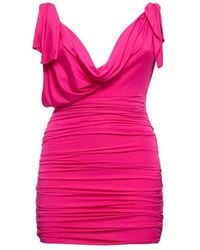 The Attico - Jersey Mini Dress - Lyst