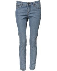 Dolce & Gabbana - Cotton Pretty Midwaist Skinny Denim Jeans - Lyst