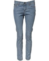 Dolce & Gabbana - Cotton Pretty Midwaist Skinny Denim Jeans - Lyst