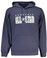 Converse - Blue Cotton Men's Hoodie - Lyst