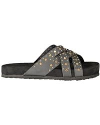 Laura Biagiotti - Black Polyurethane 's Sandal - Lyst
