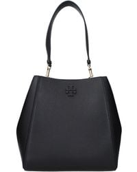 Tory Burch - Black Leather Shoulder Bag - Lyst