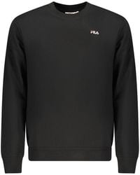 Fila - Black Cotton Men Sweatshirt - Lyst