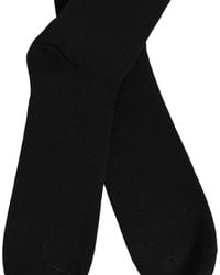 Dolce & Gabbana - Men Black Cotton Dg Logo Mid Calf Accessory Socks - Lyst