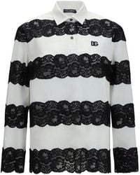 Dolce & Gabbana - Dolce & Gabbana Long-Sleeve Polo - Lyst
