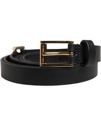 Dolce & Gabbana - Leather Classic Metal Buckle Belt Calf - Lyst