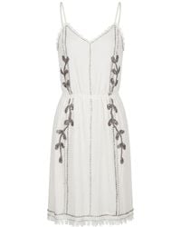 Trussardi - White Cotton Dress - Lyst