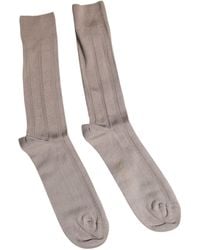 Dolce & Gabbana - Ribbed Cotton Dress Socks - Lyst